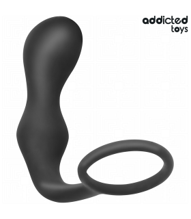 ADDICTED TOYS PLUG ANAL CON ANILLO SILICONA MODELO 3