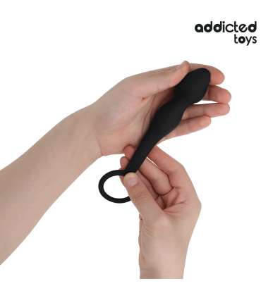 ADDICTED TOYS PLUG ANAL CON ANILLO SILICONA MODELO 3