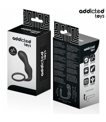ADDICTED TOYS PLUG ANAL CON ANILLO SILICONA MODELO 3