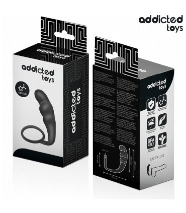 ADDICTED TOYS PLUG ANAL CON ANILLO SILICONA MODELO 4