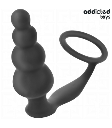 ADDICTED TOYS PLUG ANAL CON ANILLO SILICONA MODELO 5
