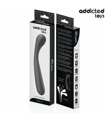 ADDICTED TOYS MASAJEADOR ANAL DOBLE SILICONA 225 CM