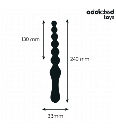 ADDICTED TOYS MASAJEADOR ANAL DOBLE SILICONA 24 CM