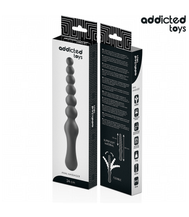 ADDICTED TOYS MASAJEADOR ANAL DOBLE SILICONA 24 CM