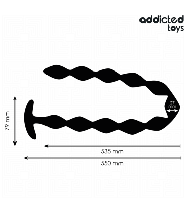 ADDICTED TOYS ROSARIO ANAL 27 CM EXTRA LARGO SILICONA