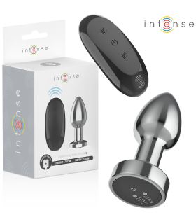 INTENSE PLUG ANAL 10 VIBRACIONES METAL CON CONTROL REMOTO S