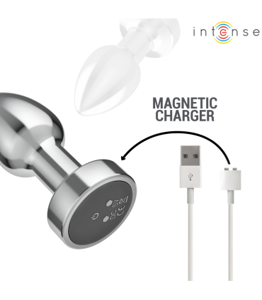 INTENSE PLUG ANAL 10 VIBRACIONES METAL CON CONTROL REMOTO S