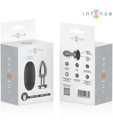 INTENSE PLUG ANAL 10 VIBRACIONES METAL CON CONTROL REMOTO S