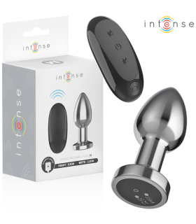 INTENSE PLUG ANAL 10 VIBRACIONES METAL CON CONTROL REMOTO M