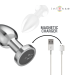 INTENSE PLUG ANAL 10 VIBRACIONES METAL CON CONTROL REMOTO M