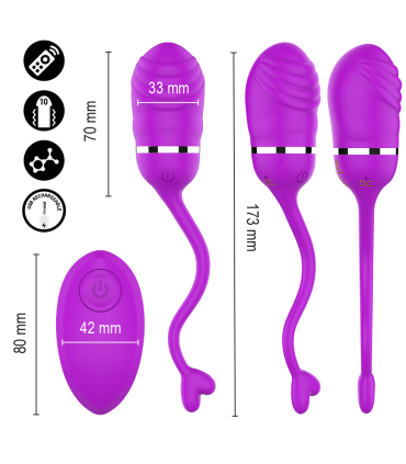 INTENSE SOOKIE REMOTE CONTROL VIBRATING EGG PURPLE