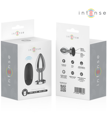 INTENSE PLUG ANAL 10 VIBRACIONES METAL CON CONTROL REMOTO L