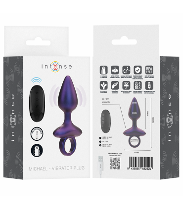 INTENSE MICHAEL PLUG ANAL VIBRADOR MODELO 2 CONTROL REMOTO