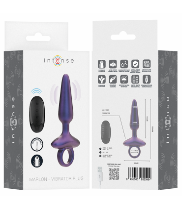 INTENSE MARLON PLUG ANAL VIBRADOR MODELO 4 CONTROL REMOTO