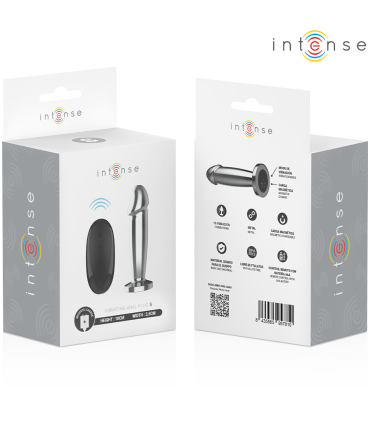 INTENSE PLUG ANAL 10 VIBRACIONES METAL EN FORMA DE DILDO CON CONTROL REMOTO S