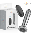 INTENSE - PLUG ANAL 10 VIBRACIONES METAL EN FORMA DE DILDO CON CONTROL REMOTO M