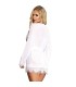 SUBBLIME BABYDOLL BLANCO MANGA LARGAS CON FLECOS L XL