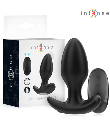 INTENSE JOEY PLUG ANAL 10 VIBRACIONES NEGRO CONTROL REMOTO