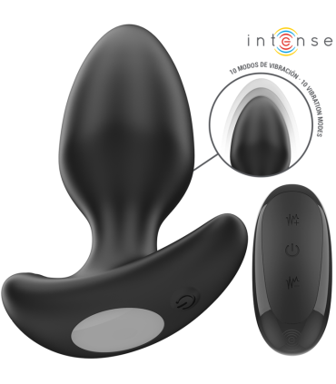 INTENSE JOEY PLUG ANAL 10 VIBRACIONES NEGRO CONTROL REMOTO