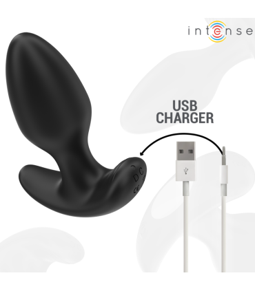 INTENSE JOEY PLUG ANAL 10 VIBRACIONES NEGRO CONTROL REMOTO