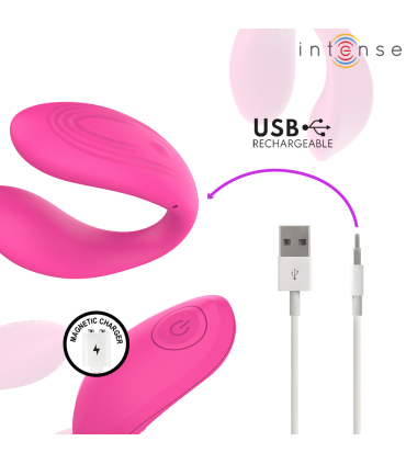 INTENSE NORA ESTIMULADOR DE PINZA CON VIBRACION ROSA