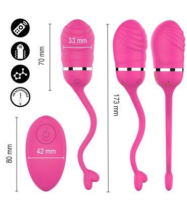 INTENSE SOOKIE HUEVO VIBRADOR CON CONTROL REMOTO ROSA