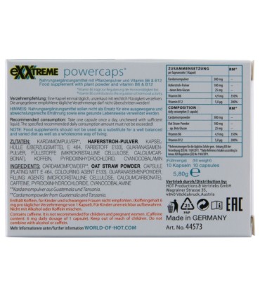 HOT EXXTREME POWER CAPS MAN 10 UNITS