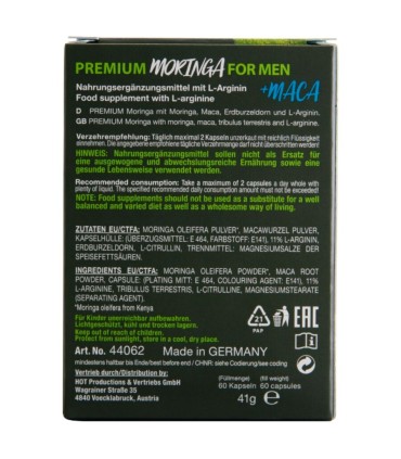 HOT MORINGA MEN CAPS MAN 60 UNITS