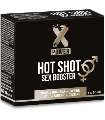 X POWER HOT SHOT SEX BOOSTER INCREASE LIBIDO 3 X 20 ML