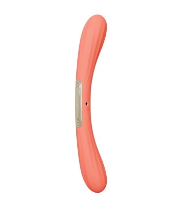 LELO BOOMERANG DOUBLE ENDED VIBRATOR CORAL RED