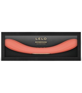 LELO BOOMERANG DOUBLE ENDED VIBRATOR CORAL RED