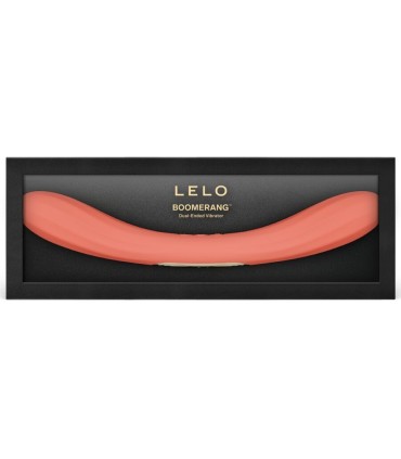 LELO BOOMERANG DOUBLE ENDED VIBRATOR CORAL RED