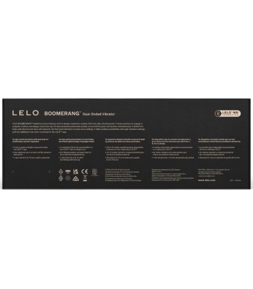 LELO BOOMERANG DOUBLE ENDED VIBRATOR PURPLE