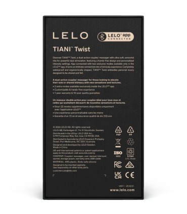 LELO TIANI TWIST COUPLES VIBRATOR LAVENDER