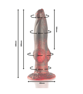 EPIC PROMETHEUS DILDO TITAN EN LLAMAS RECARGABLE CONTROL REMOTO