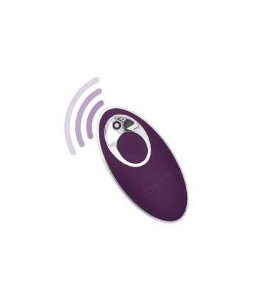 TOYJOY HAPPINESS KNOCK KNOCK EGGSTAVAGANT VIBRADOR CON CONTROL REMOTO MORADO
