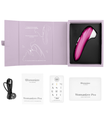 WOMANIZER PRO VIBRANT CLITORAL STIMULATOR PINK