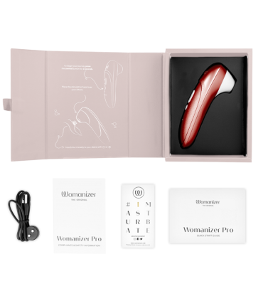 WOMANIZER PRO VIBRANT CLITORAL STIMULATOR BURGUNDY