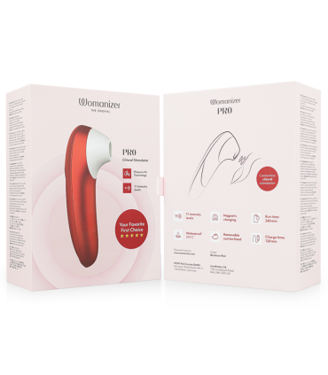 WOMANIZER PRO VIBRANT CLITORAL STIMULATOR BURGUNDY