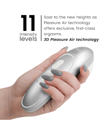 WOMANIZER PRO VIBRANT CLITORAL STIMULATOR SILVER GREY
