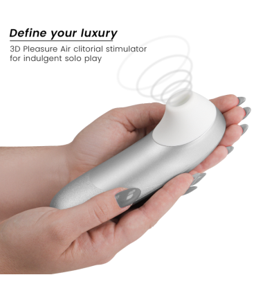 WOMANIZER PRO VIBRANT CLITORAL STIMULATOR SILVER GREY