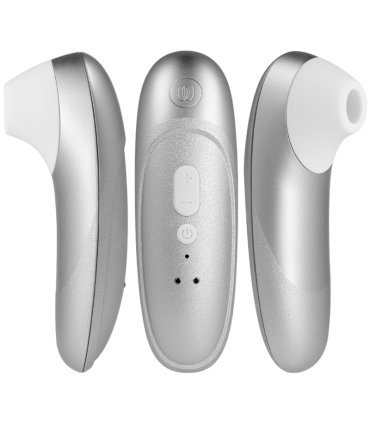 WOMANIZER PRO VIBRANT CLITORAL STIMULATOR SILVER GREY