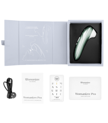 WOMANIZER PRO VIBRANT CLITORAL STIMULATOR SAGE GREEN