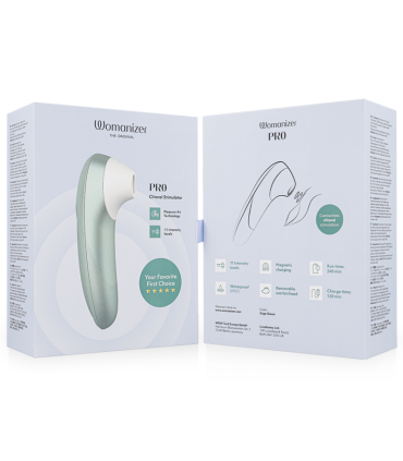 WOMANIZER PRO VIBRANT CLITORAL STIMULATOR SAGE GREEN