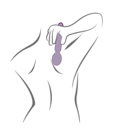 ROCKS OFF ORIEL VIBRADOR WAND FLEXIBLE FUCSIA