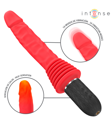 INTENSE CYNTHIA VIBRADOR THRUSTING CONTROL REMOTO CON CALOR