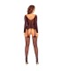 PASSION BS125 BLACK MESH BODYSTOCKING