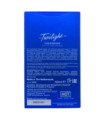 HOT TWILIGHT PERFUME CON FEROMONAS HOMBRE 50 ML