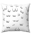 DIABLO PICANTE - 30 X 30 BOOBS CUSHION WHITE
