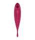 SATISFYER TWIRLING PRO AIR PULSE STIMULATOR VIBRATOR APP RED